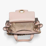 MICHAEL KORS Carmen large logo and leather - BROWN - MK2 - Runner