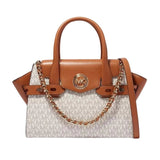 MICHAEL KORS Carmen large logo and leather - WHITE - MK3 - Runner