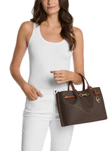 MICHAEL KORS Carson Medium Signature Logo Satchell MK59 - Runner