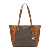 MICHAEL KORS Charlotte Large Logo and Leather - BROWN - MK10 - Runner