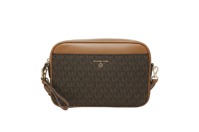 MICHAEL KORS JET SET logo and leather - BROWN - MK5 - Runner