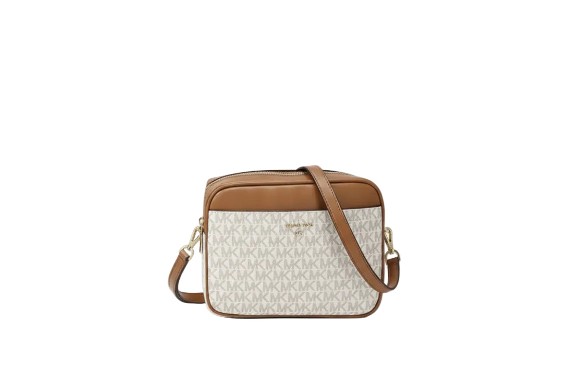 MICHAEL KORS JET SET logo and leather - WHITE - MK6 - Runner