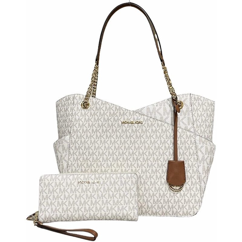 MICHAEL KORS Jet Set Travel Large Chain Shoulder - WHITE - MK18 - Runner