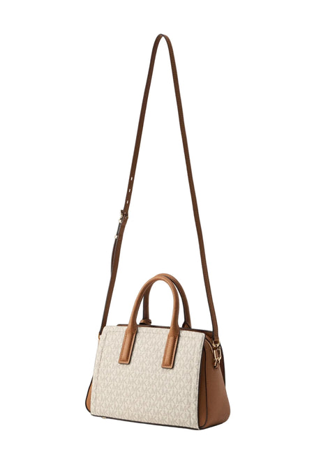 MICHAEL KORS LAILA SATCHEL - Handbag - vanilla/acorn MK79 - Runner
