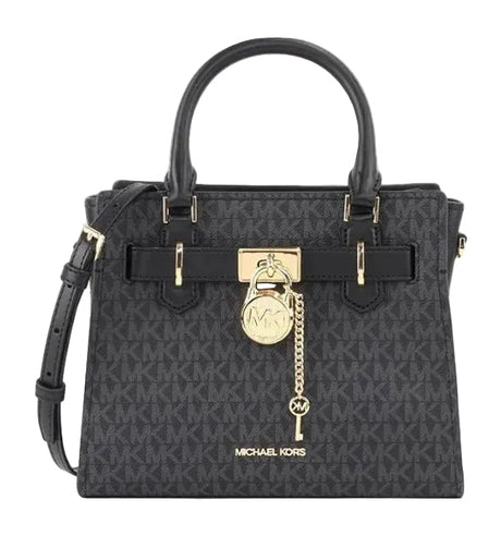 MICHAEL KORS Leather Bag Handbag Purse Black MK57 - Runner