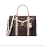 MICHAEL KORS Nouveau Hamilton Large Logo and Leather Satchel Bag MK78 - Runner