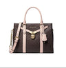 MICHAEL KORS Nouveau Hamilton Large Logo and Leather Satchel Bag MK78 - Runner