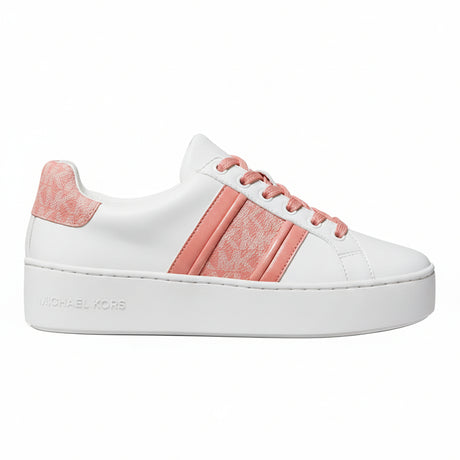 MICHAEL KORS Poppy Logo Stripe Lace Up Sneakers MKW9 - Runner