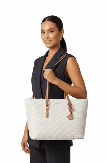 MICHAEL KORS QUINN TOTE - Tote bag - BEIGE MK56 - Runner