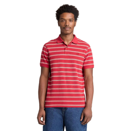 Millers River 4 Rows Stripes Short Sleeve Polo - Runner
