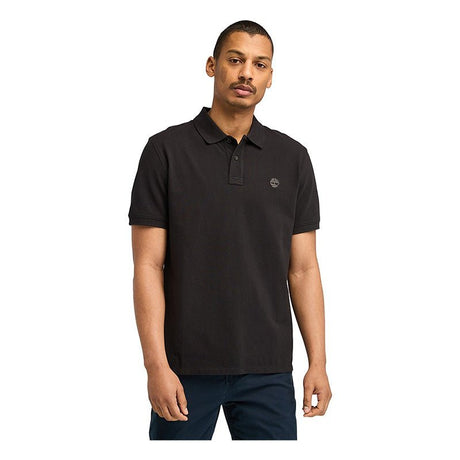 MILLERS RIVER Pique Short Sleeve Polo Black - Runner