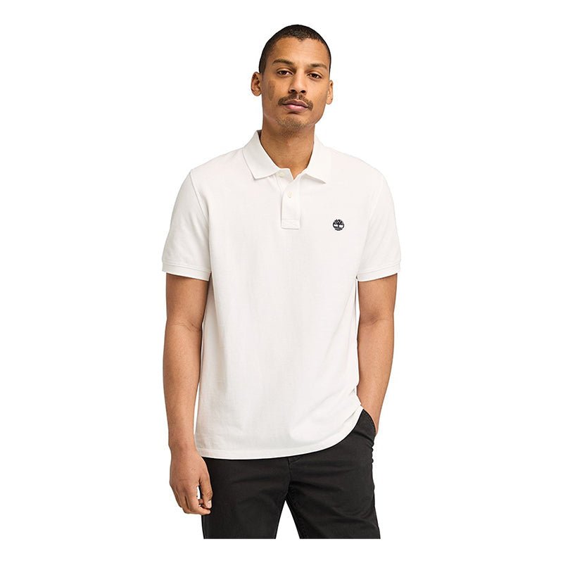 MILLERS RIVER Pique Short Sleeve Polo White - Runner