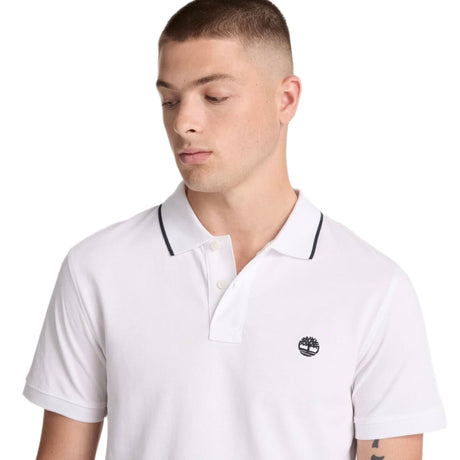 Millers River Printed Neck Short Sleeve Polo - Runner