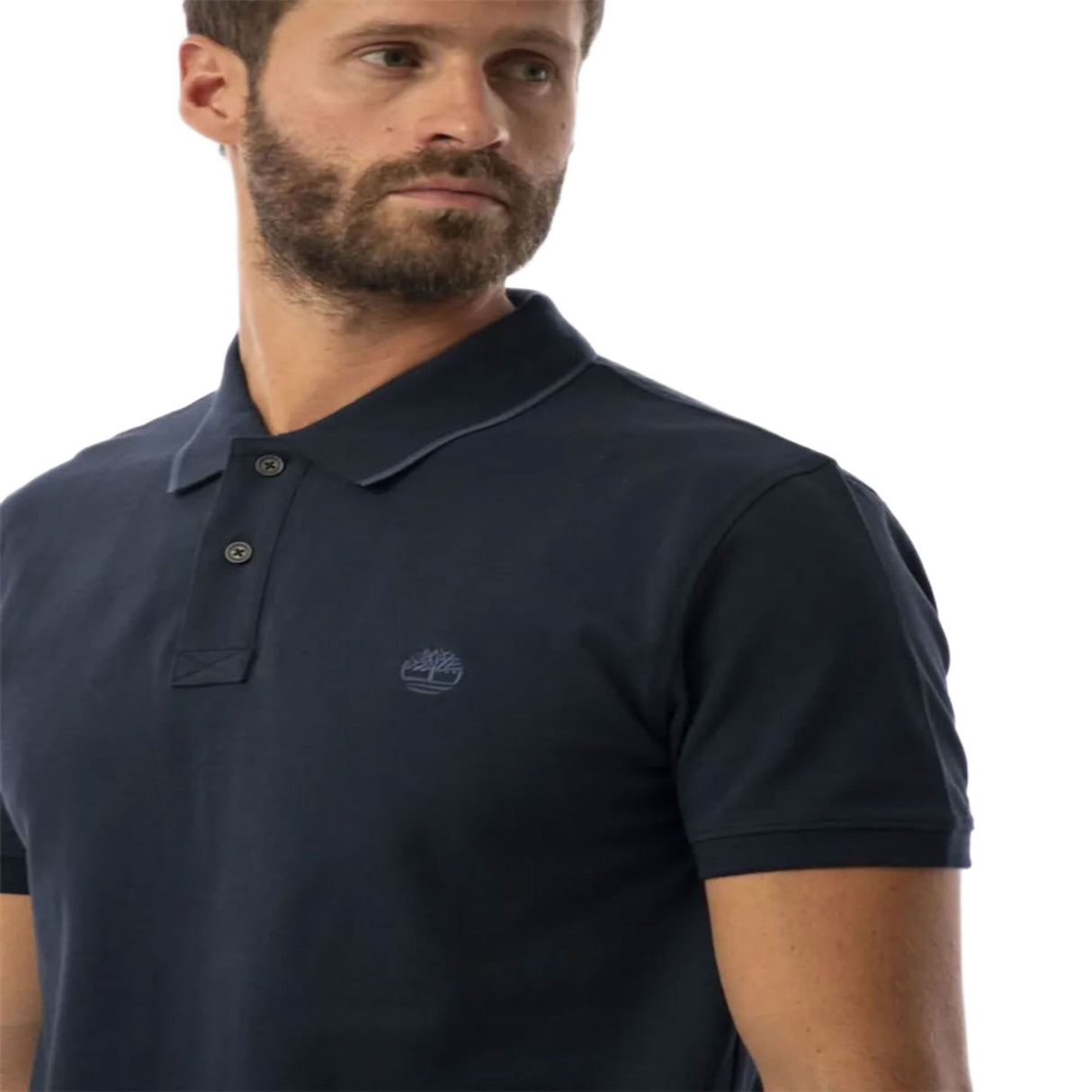 Millers River Printed Neck Short Sleeve Polo - Runner