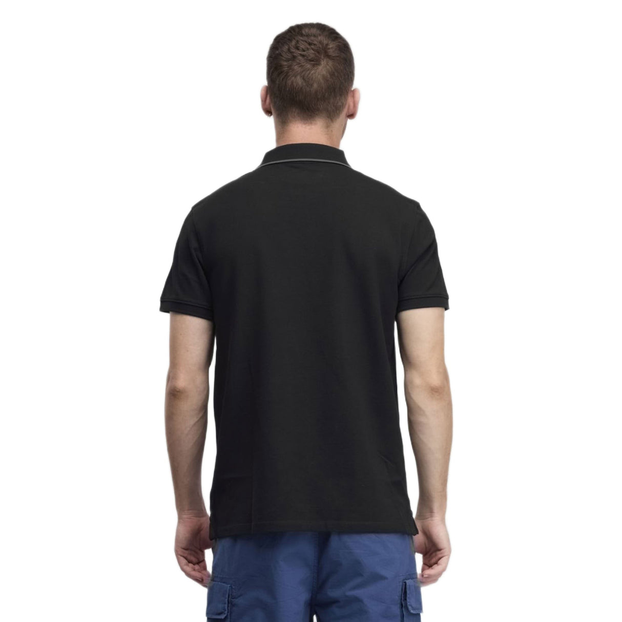 Millers River Printed Neck Short Sleeve Polo - Runner