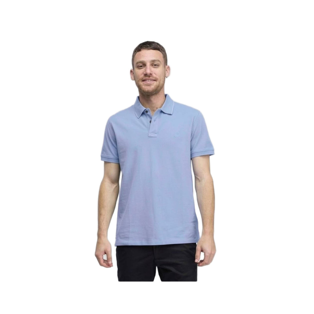 Millers River Printed Neck Short Sleeve Polo - Runner