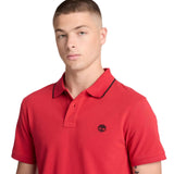 Millers River Printed Neck Short Sleeve Polo - Runner