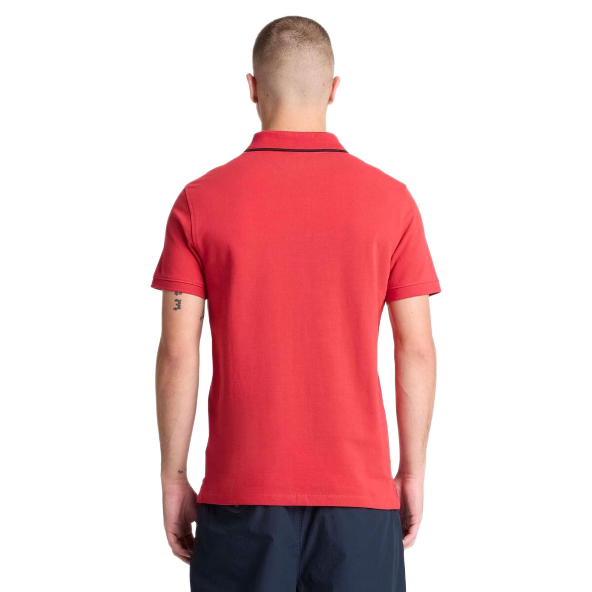 Millers River Printed Neck Short Sleeve Polo - Runner