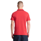 Millers River Printed Neck Short Sleeve Polo - Runner