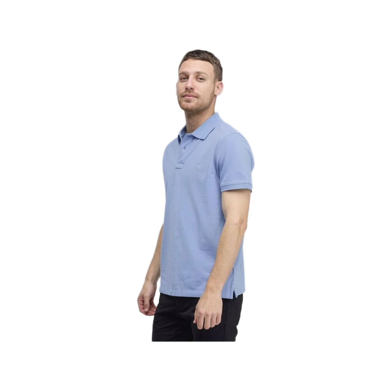 Millers River Printed Neck Short Sleeve Polo - Runner