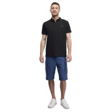 Millers River Printed Neck Short Sleeve Polo - Runner
