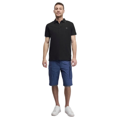 Millers River Printed Neck Short Sleeve Polo - Runner