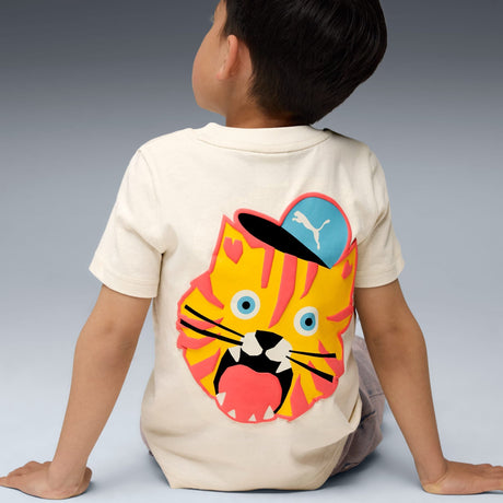 Moody Cat Graphic T-shirt I Kids - Runner