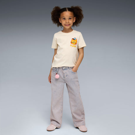 Moody Cat Graphic T-shirt I Kids - Runner