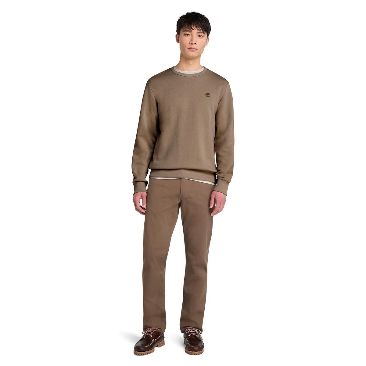 Oyster River Chest Logo Brushback Crew Neck - Runner