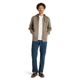Oyster River Chest Logo Brushback Zip Hoodie - Runner