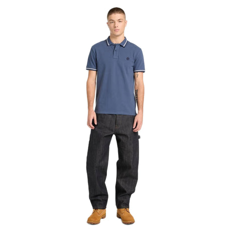 Oyster River Tipped Collar Ss Polo - Runner