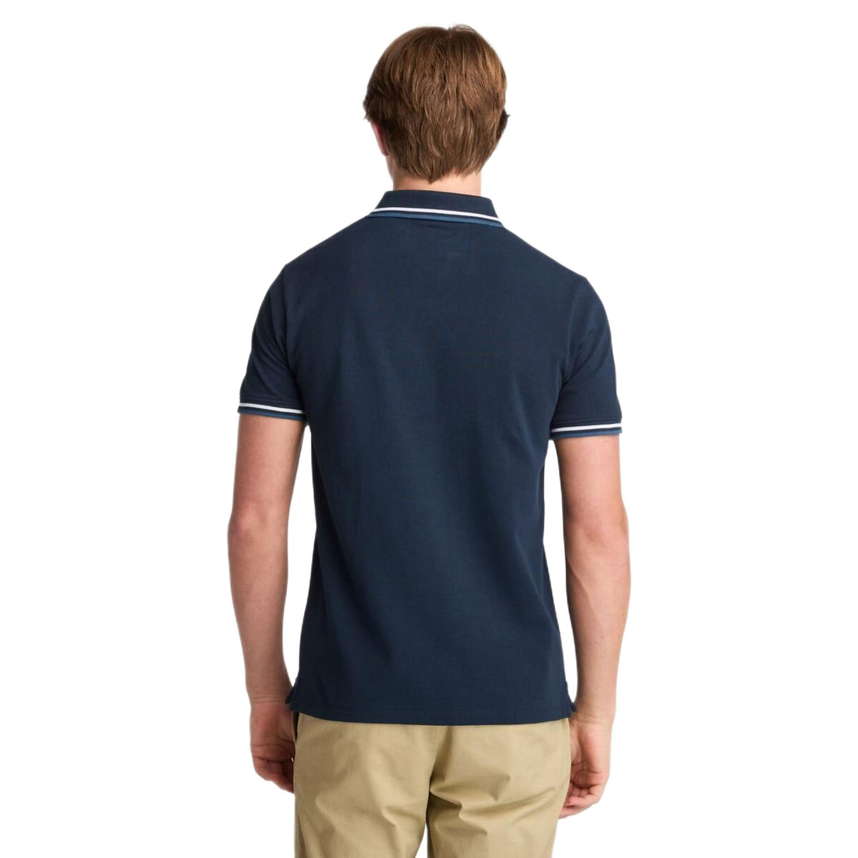 Oyster River Tipped Collar Ss Polo - Runner