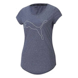 PERFORMANCE HEATHER CAT TEE W PEACOAT HE - Runner