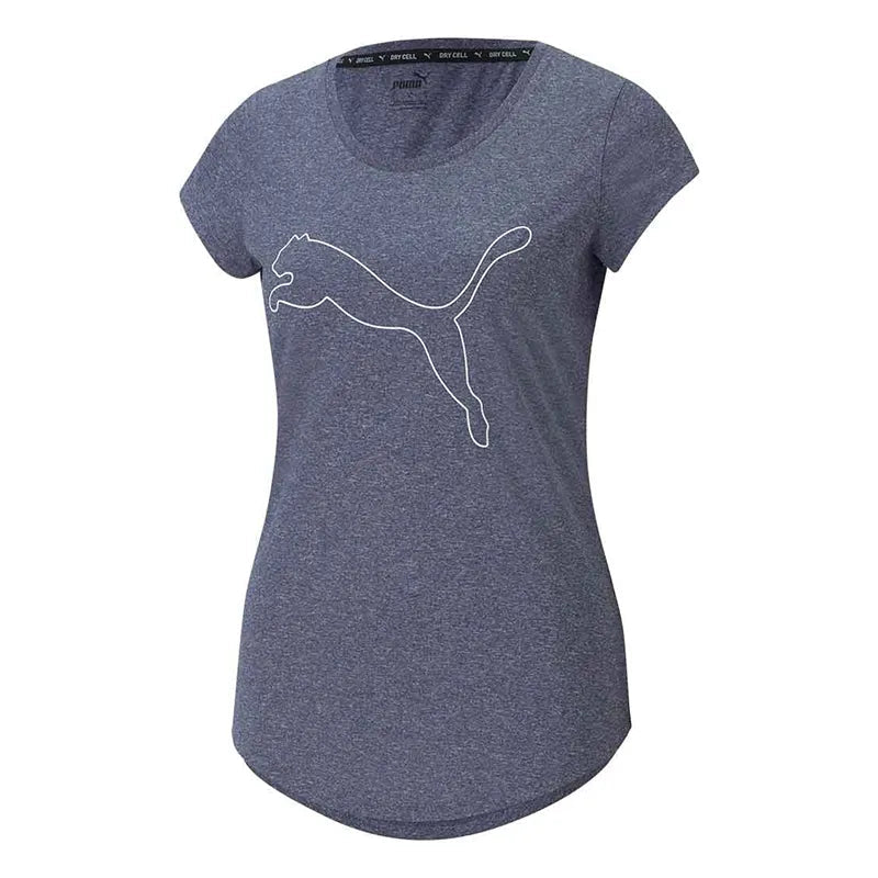 PERFORMANCE HEATHER CAT TEE W PEACOAT HE - Runner