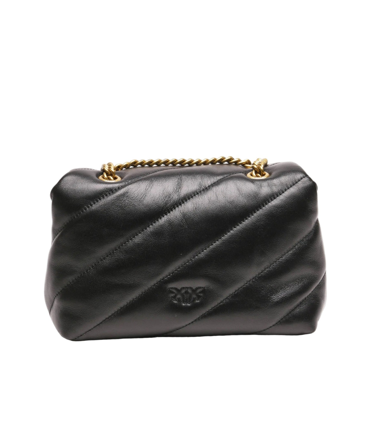 PINKO Leather messenger bag MINI PUFF VERSITY PINS CL PB14 - Runner