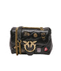 PINKO Leather messenger bag MINI PUFF VERSITY PINS CL PB14 - Runner