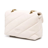 PINKO Leather messenger bag MINI PUFF VERSITY PINS CL PB15 - Runner