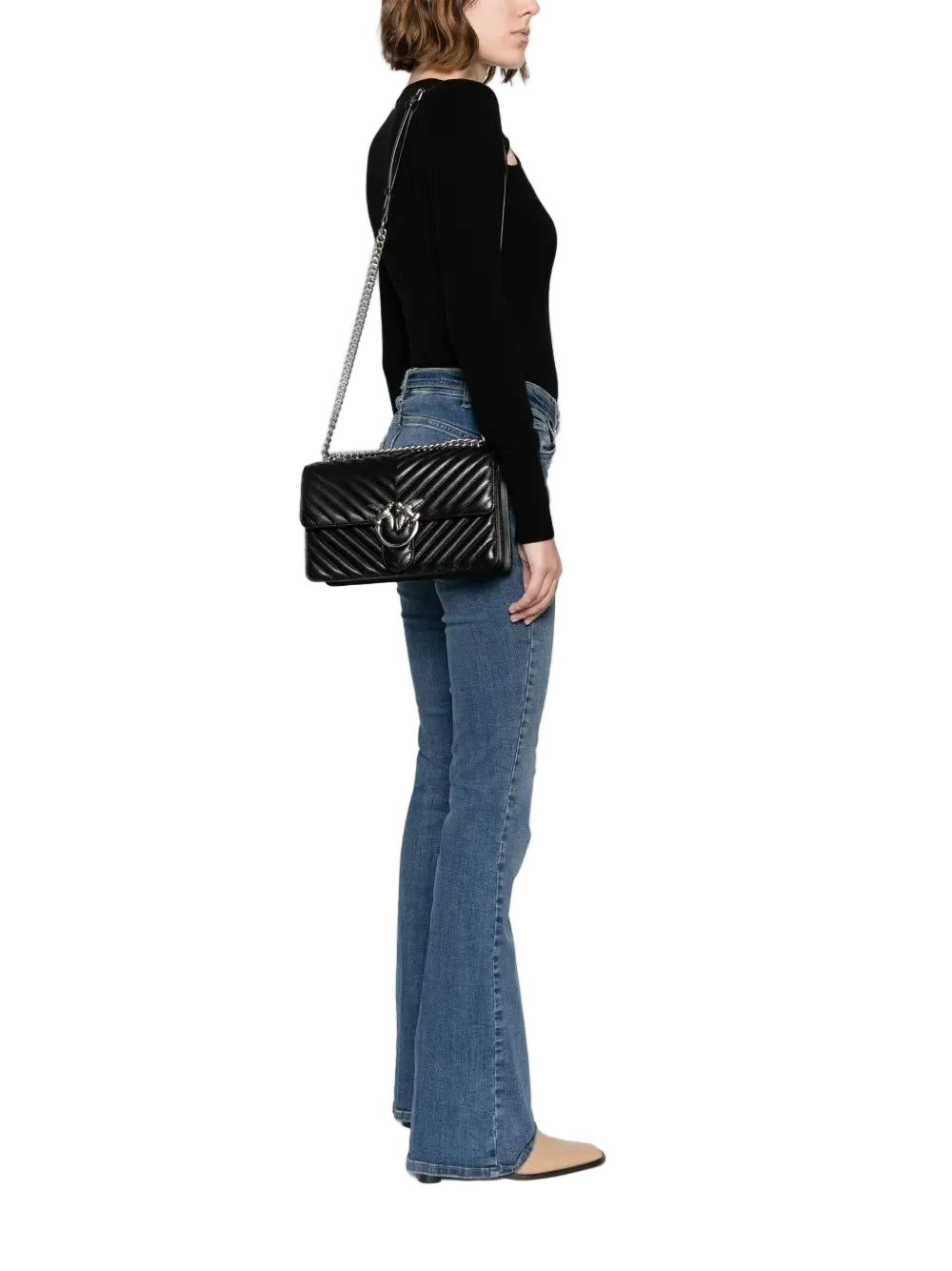 PINKO 'Love Bird' padded shoulder bag PB26 - Runner