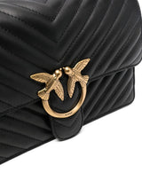 PINKO Love Icon bag with chevron pattern lining PB25 - Runner