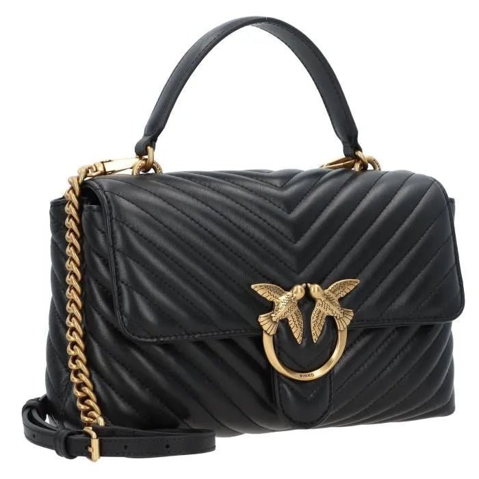 PINKO Love Lady black - Leather - Women's - Magnetic closure PB33 - Runner