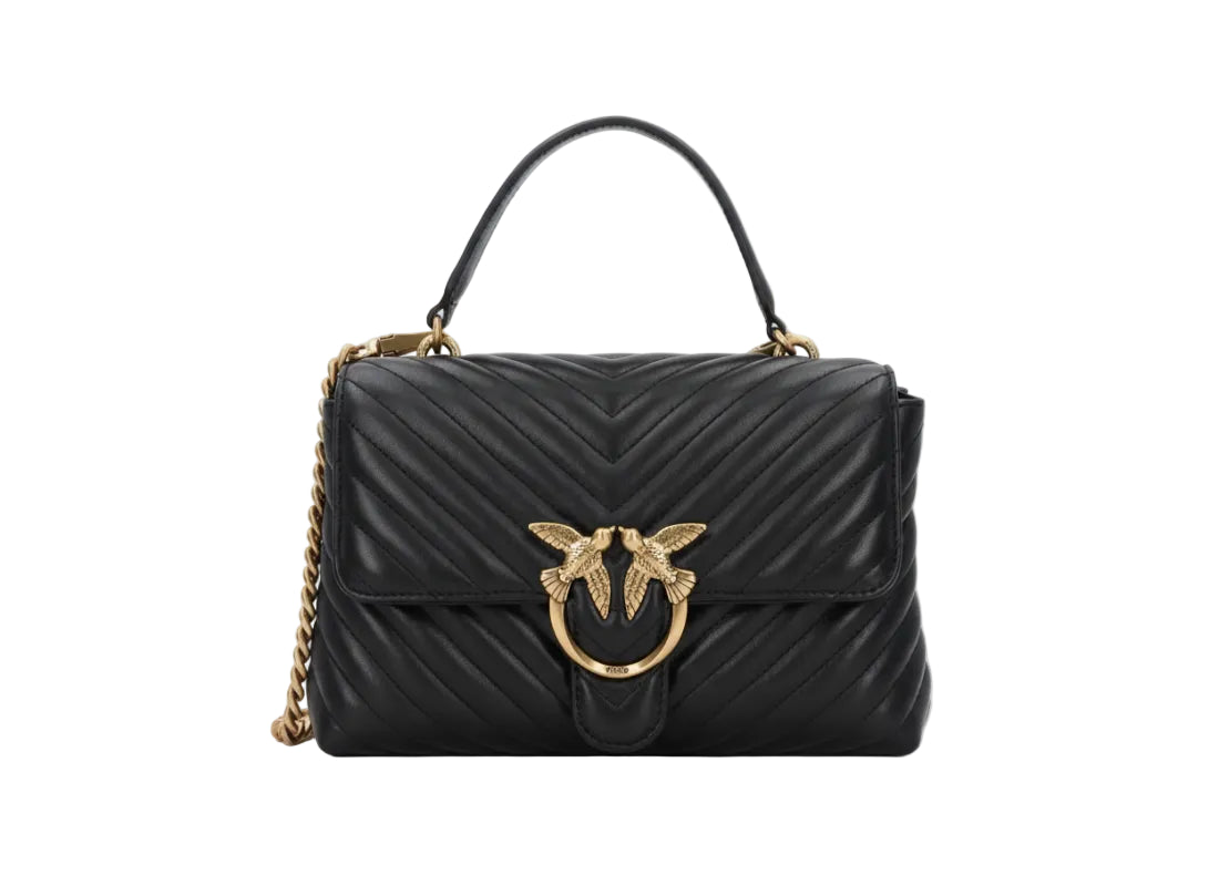 PINKO Love Lady black - Leather - Women's - Magnetic closure PB33 - Runner