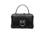 PINKO Love Lady black - Leather - Women's - Magnetic closure PB34 - Runner