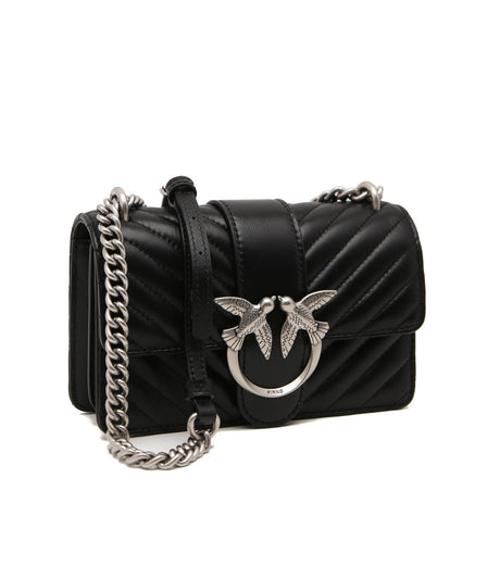PINKO Mini Leather messenger bag LOVE MINI ICON V QUILT bag PB88 - Runner