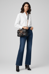 PINKO Mini Love Brooches Quilted Bag in Leather PB10 - Runner