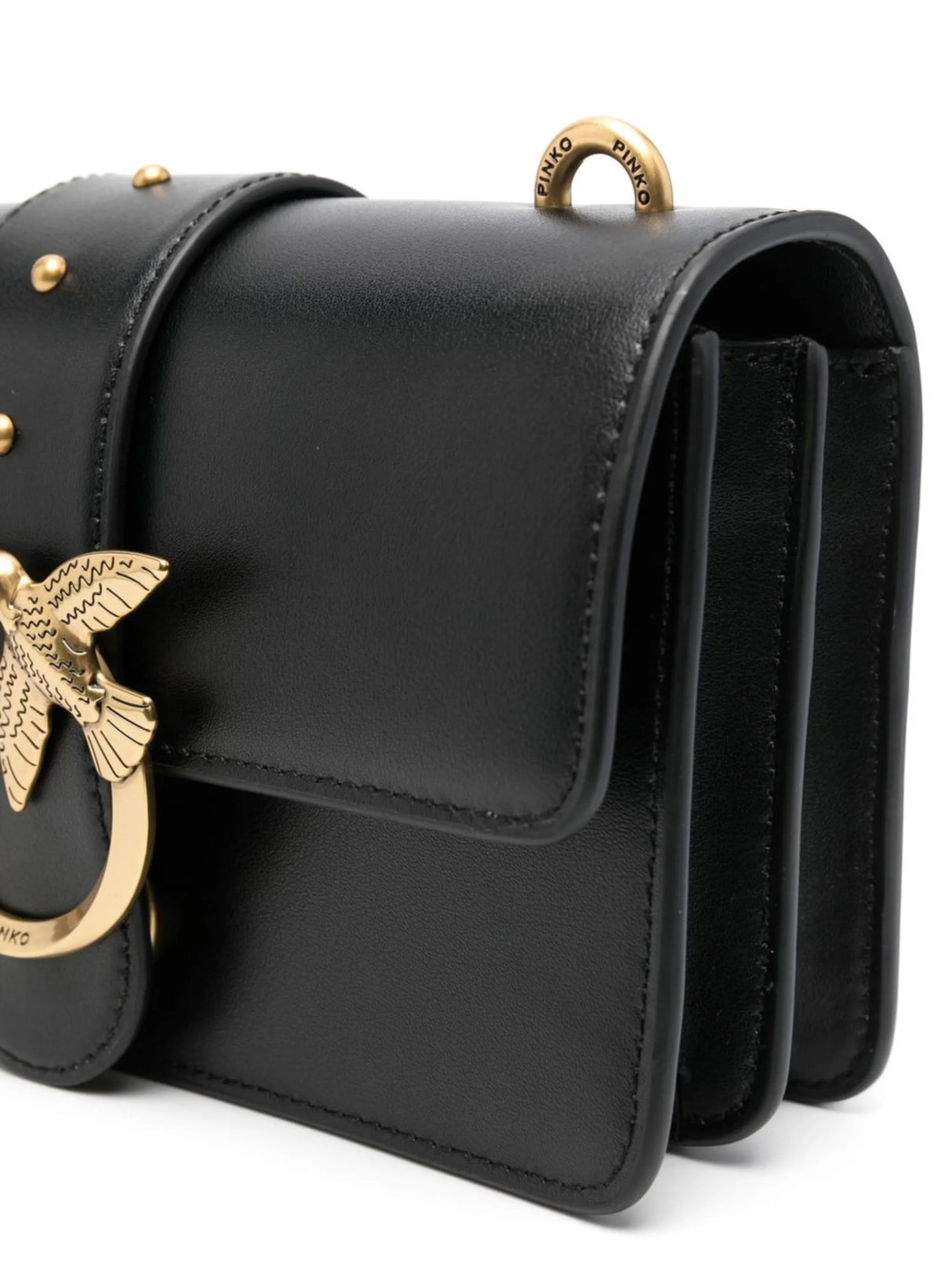PINKO Mini Love One leather crossbody bag PB11 - Runner