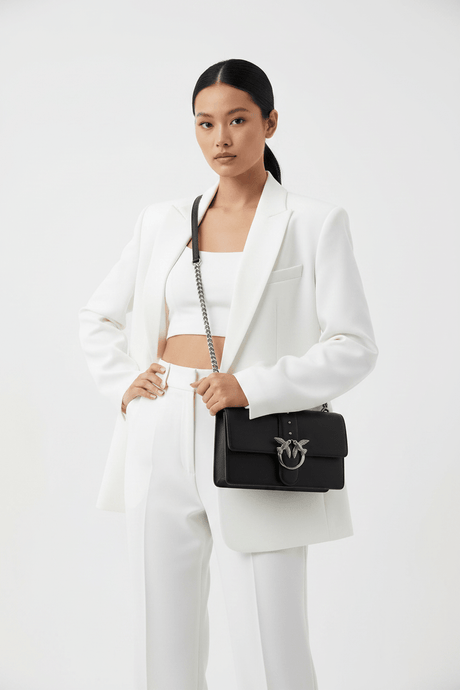 PINKO Mini Love One leather crossbody bag PB12 - Runner