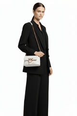 PINKO Mini Love One leather crossbody bag PB86 - Runner