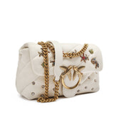 PINKO Mini Love Puff Sea Jewels Bag WHITE CL PB17 - Runner