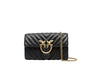 PINKO Shoulder bag with a quilted effect and a brand logo brooch PB47 - Runner