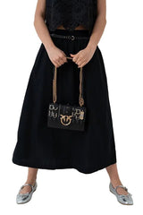 PINKO Women's Black Love Mini Crossbody Bag PB63 - Runner